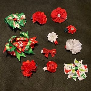 *Bundle* Assorted Christmas Hair Bows